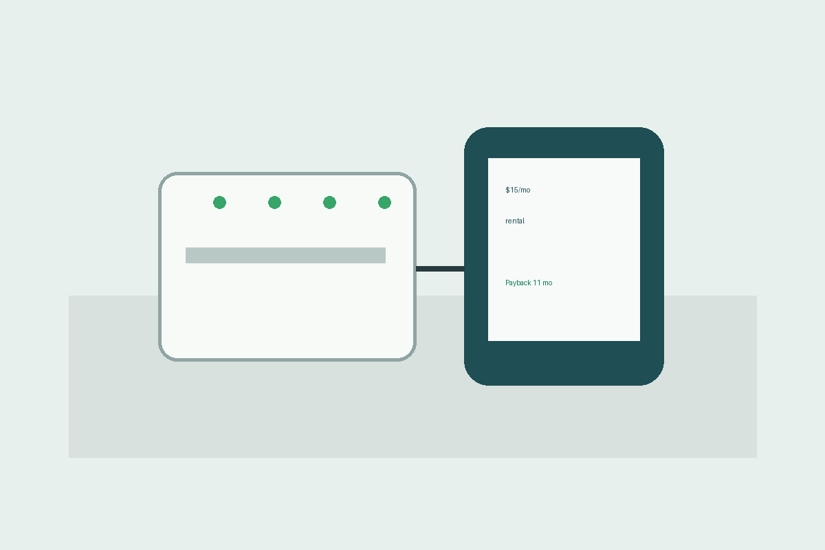 Cable modem and savings calculator